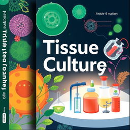 A book cover design for a book about tissue culture