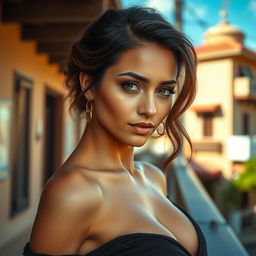 A very sexy and attractive woman from Honduras, captured in a realistic portrait