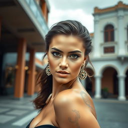 A very sexy and attractive woman from Honduras, captured in a realistic portrait