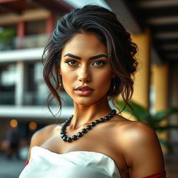 A very sexy and attractive woman from Honduras, captured in a realistic portrait