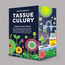 Create a book cover for a book about tissue culture