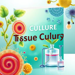 Create a book cover for a book about tissue culture