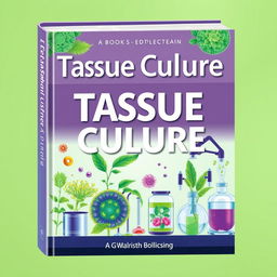 Create a book cover for a book about tissue culture