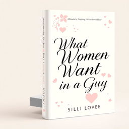 A book cover design on the topic 'What Women Want in a Guy'