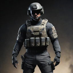 A jaw-droppingly epic and cool $100,000,000 Call of Duty outfit, boasting high-tech, cutting-edge gear, and space-age design with unmatched tactical prowess.