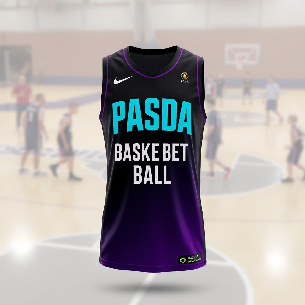 A basketball jersey with the words 'PASDA BASKET BALL' written on it