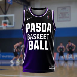 A basketball jersey with the words 'PASDA BASKET BALL' written on it