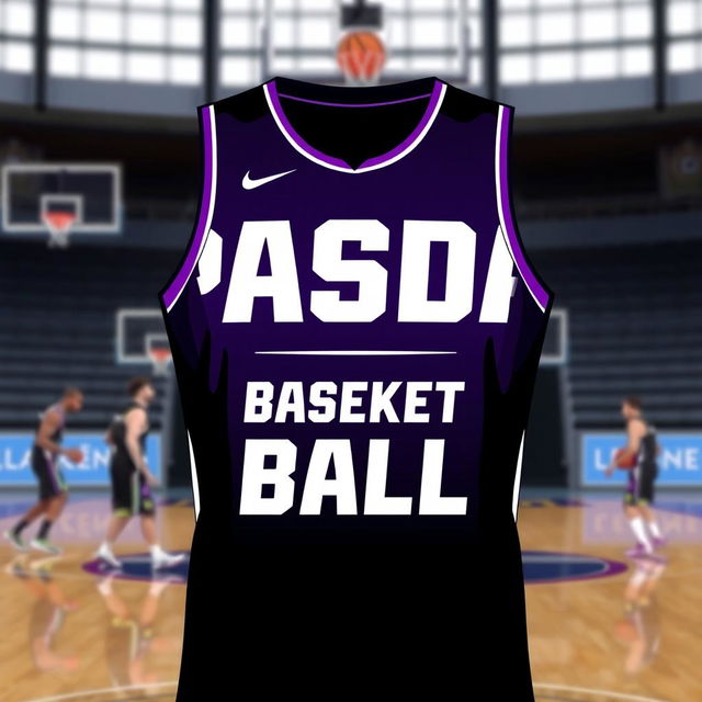 A basketball jersey with the words 'PASDA BASKET BALL' written on it