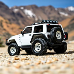 A 2008 Whitecrv model car, customized for all terrain