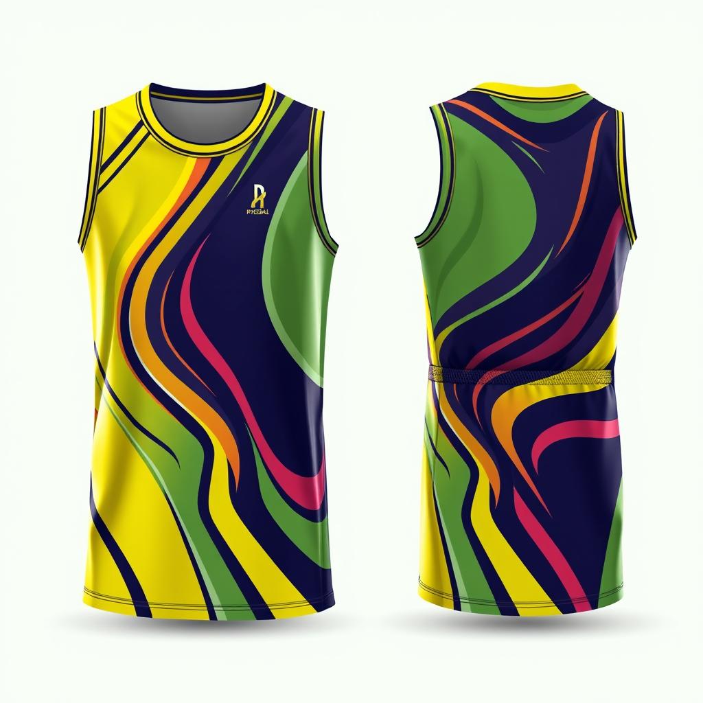 A stylish basketball jersey design