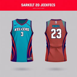 A stylish basketball jersey design