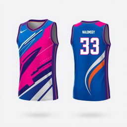 A stylish basketball jersey design