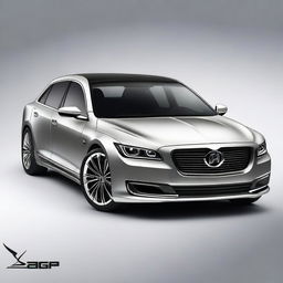 Create an elegant and unique design for the front of a luxury electrical sedan vehicle