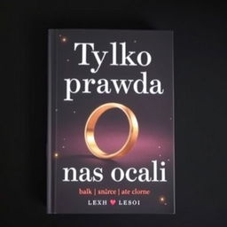 A book cover featuring wedding rings on a dark background with stars