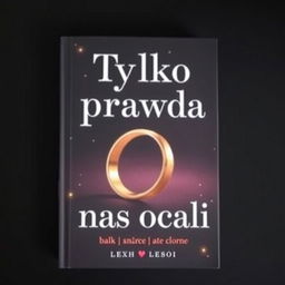 A book cover featuring wedding rings on a dark background with stars