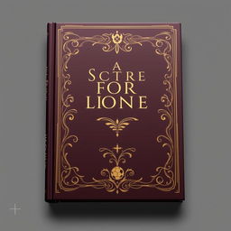 Uma capa de livro elegante e chamativa, com um design atraente que capte a atenção dos leitores