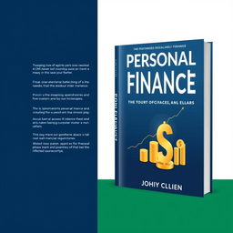 A professional and sleek book cover design for a personal finance book