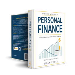 A professional and sleek book cover design for a personal finance book