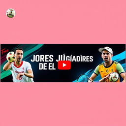 Create a YouTube thumbnail with the title 'Mejores Jugadores del Momento' featuring various top athletes