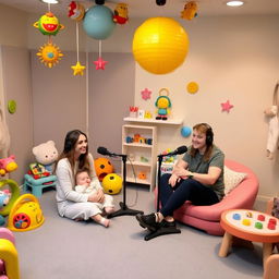 A podcast set in a sensory stimulation room for babies