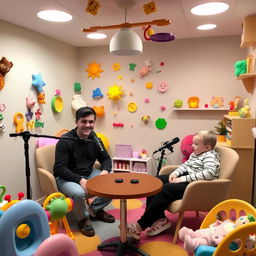 A podcast set in a sensory stimulation room for babies