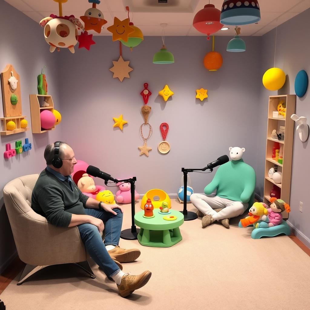 A podcast set in a sensory stimulation room for babies