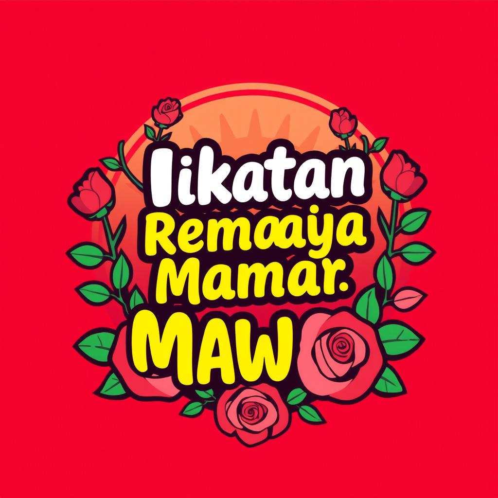 Create a t-shirt design for 'Ikatan Remaja Mawar'