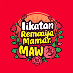 Create a t-shirt design for 'Ikatan Remaja Mawar'