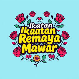 Create a t-shirt design for 'Ikatan Remaja Mawar'