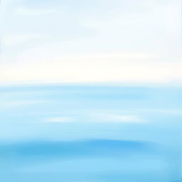 An impressionist painting style depiction of a distant sea