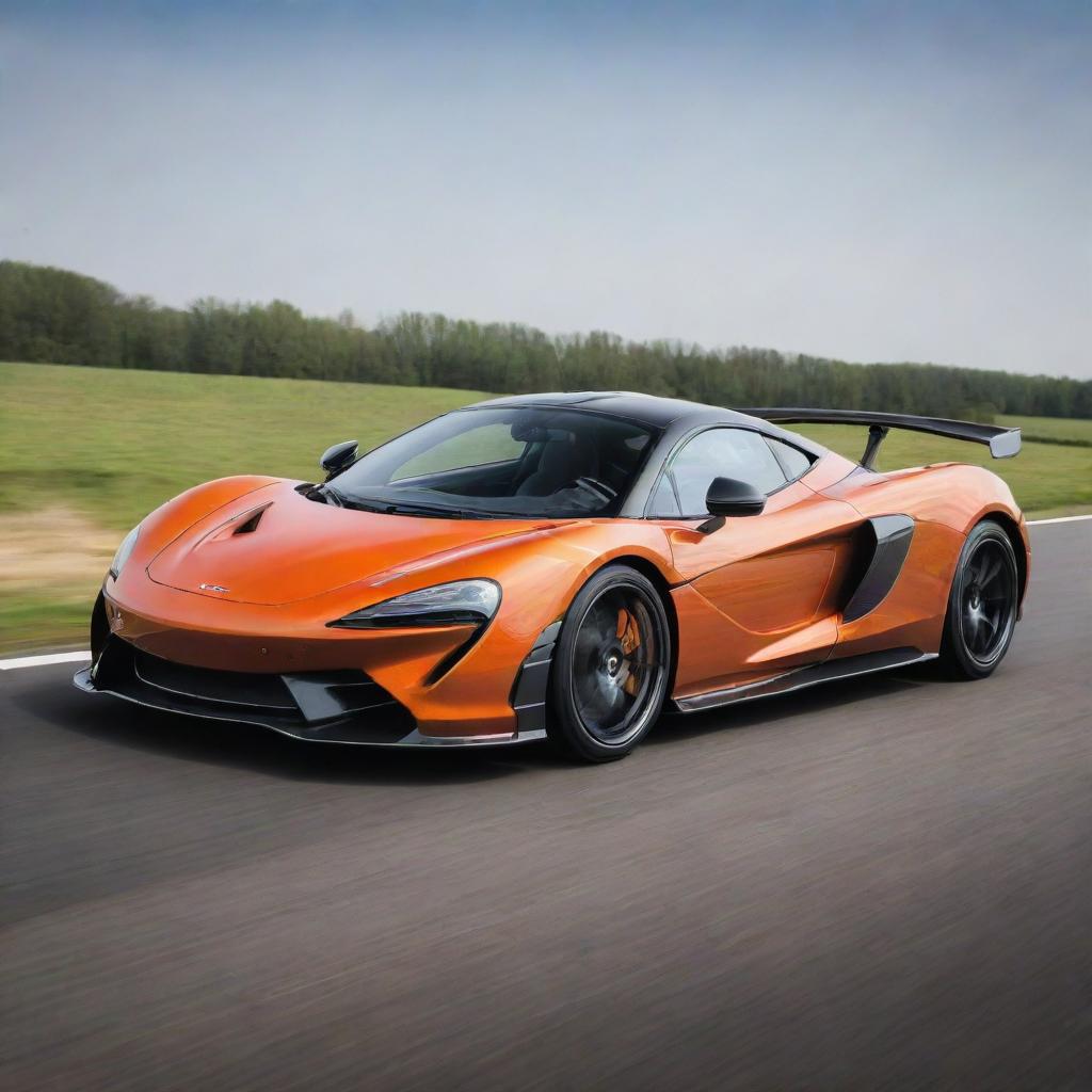 A distinctive vehicle merging the aerodynamic, performance-oriented design of a McLaren supercar with the practicality and reliability of a Toyota.