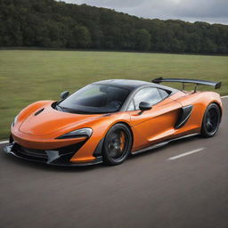 A distinctive vehicle merging the aerodynamic, performance-oriented design of a McLaren supercar with the practicality and reliability of a Toyota.