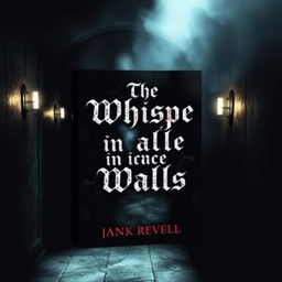 A chilling book cover for a horror novel titled 'The Whisper in the Walls'