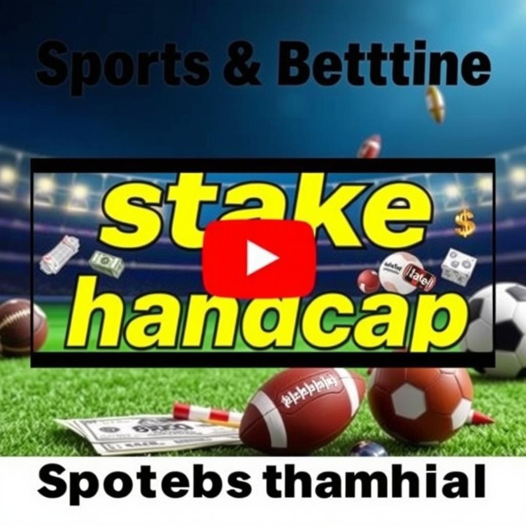 Create a vibrant and eye-catching YouTube thumbnail for a video about sports betting