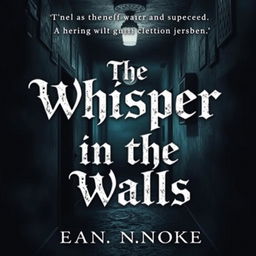 A chilling and suspenseful book cover for a horror novel titled 'The Whisper in the Walls'