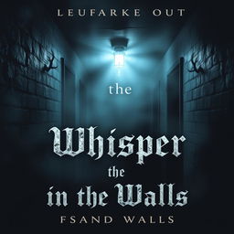 A chilling and suspenseful book cover for a horror novel titled 'The Whisper in the Walls'