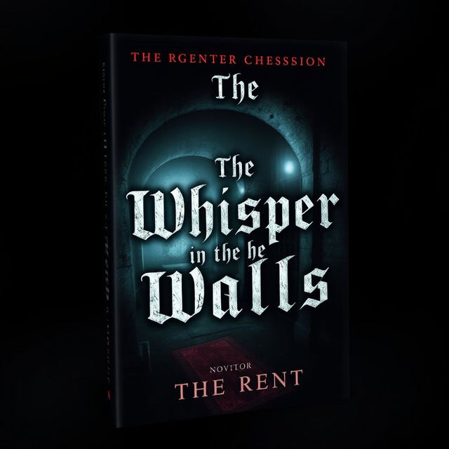 A chilling and suspenseful book cover for a horror novel titled 'The Whisper in the Walls'