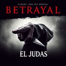 Create an album cover for a music track themed around betrayal