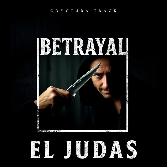 Create an album cover for a music track themed around betrayal