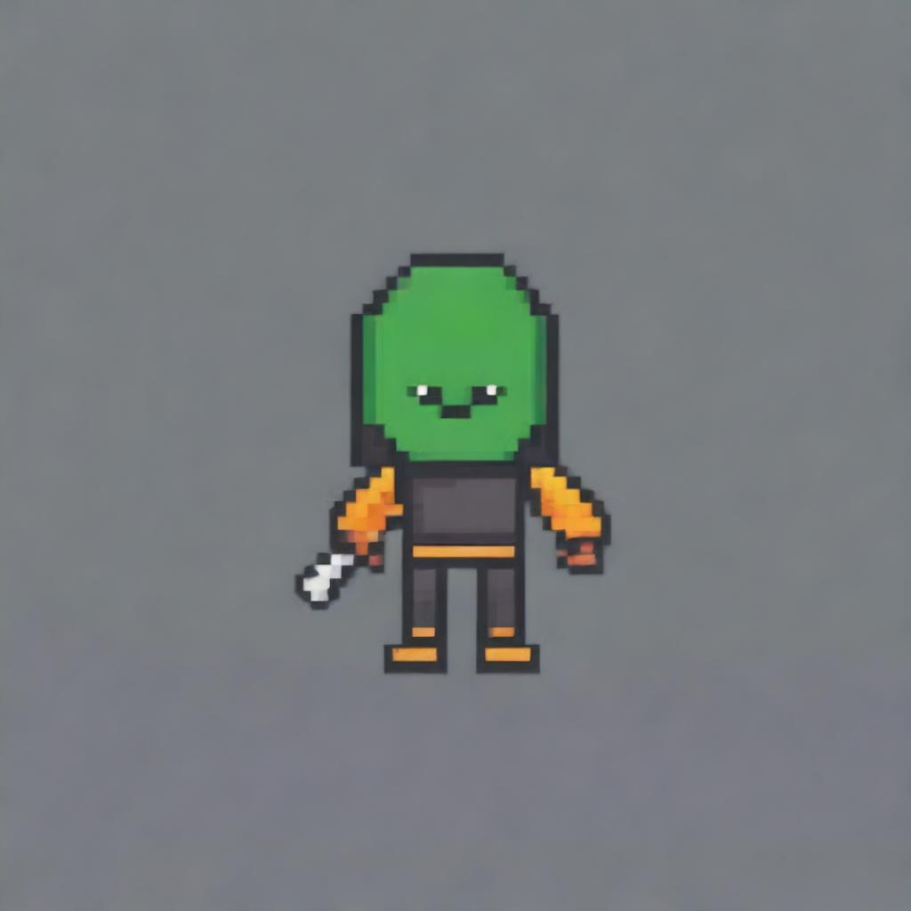 A very simple pixel art of an enemy for a 2D video game