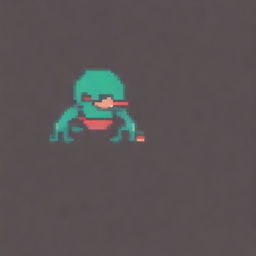 A very simple pixel art of an enemy for a 2D video game