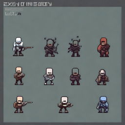 Pixel art of an enemy for my 2D video game