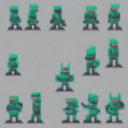 Pixel art of an enemy for my 2D video game