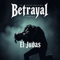 Create an album cover for a music track themed around betrayal and deceit