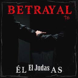 Create an album cover for a music track themed around betrayal and deceit