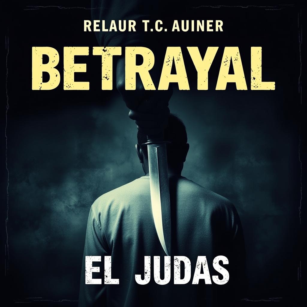 Create an album cover for a music track themed around betrayal and deceit