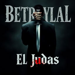 Create an album cover for a music track themed around betrayal and deceit