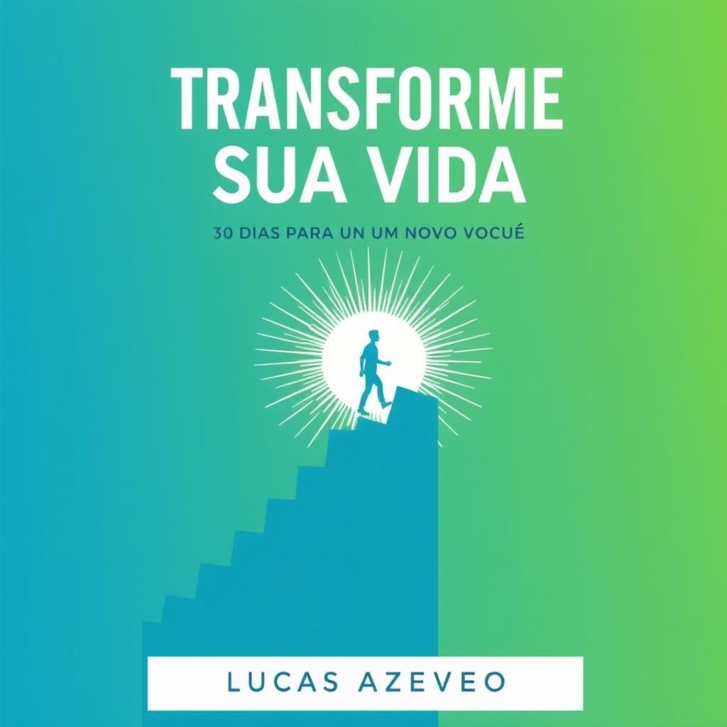 A capa do eBook 'Transforme Sua Vida: 30 Dias para um Novo Você' apresenta um design inspirador e minimalista