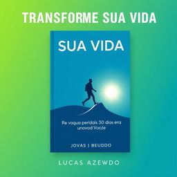 A capa do eBook 'Transforme Sua Vida: 30 Dias para um Novo Você' apresenta um design inspirador e minimalista