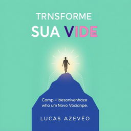 A capa do eBook 'Transforme Sua Vida: 30 Dias para um Novo Você' apresenta um design inspirador e minimalista